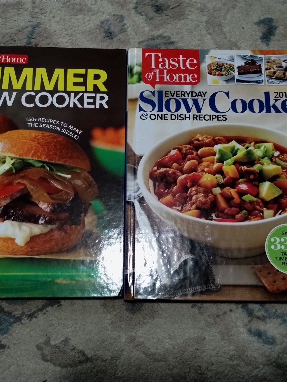 Taste of Home Slow Cooker & One-Dish Recipes Cookbook - White and Red Accents
